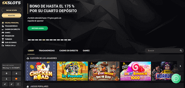 1xSlots Sitio web oficial